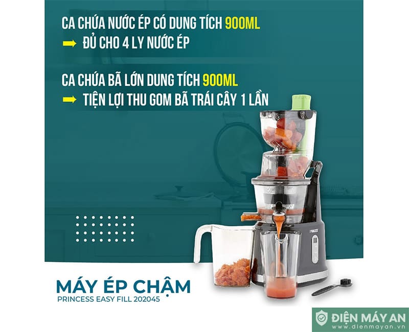 Máy Ép Chậm Princess Easy Fill